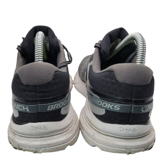 Brooks Launch 2 Mens 8 Running Training Shoes 1101881 D002 Gray Black - Picture 6 of 12